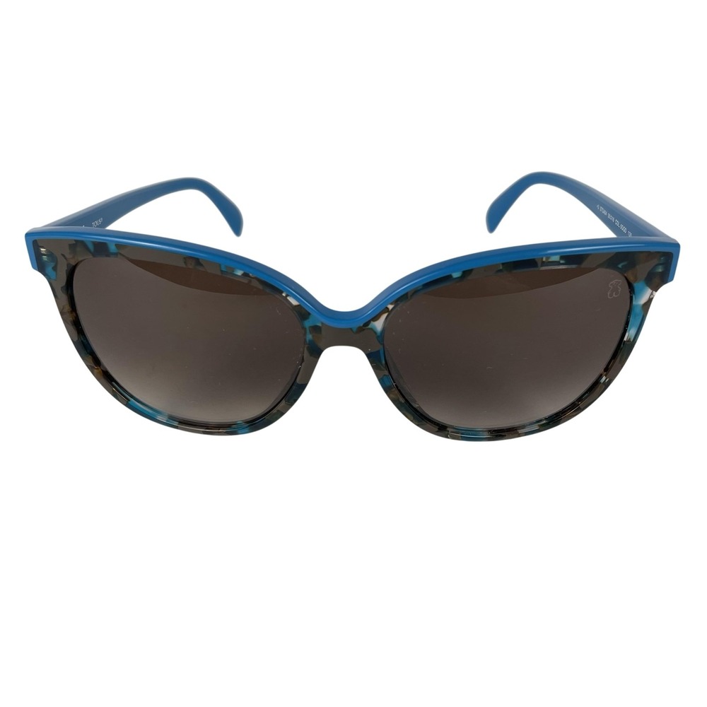 TOUS Color Mix Bear Sunglasses STOA04 Womens FRAMES ONLY Blue Tortoise Cat Eye